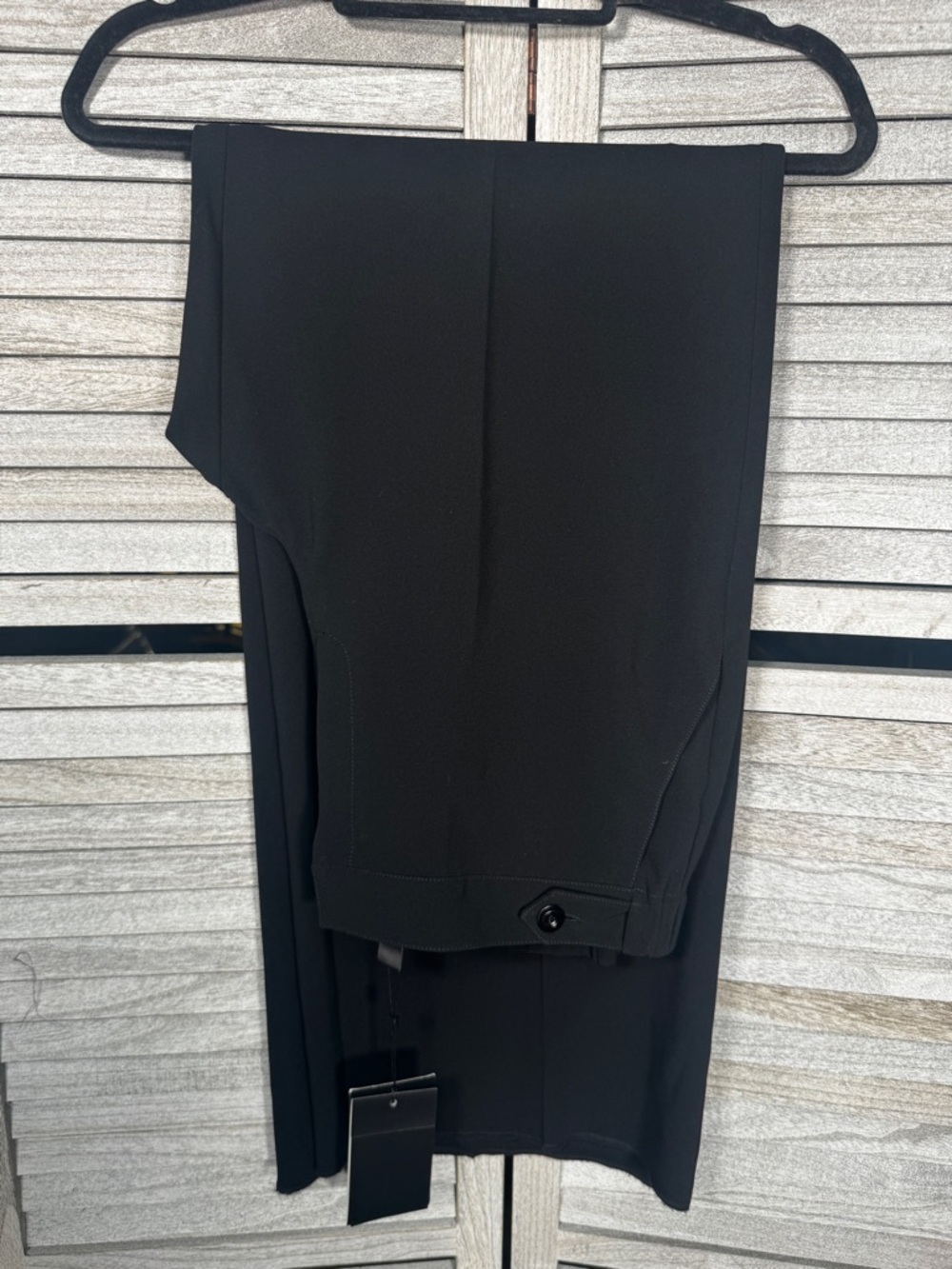 NWT St. John Black Wide Leg Trousers Size 14
